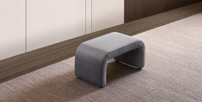 הדום קטיפה בגוון אפור