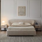 מיטה דגם סקיי - שמנת + מזרן מתנה