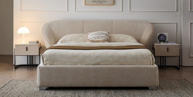 מיטה דגם סקיי - שמנת + מזרן מתנה