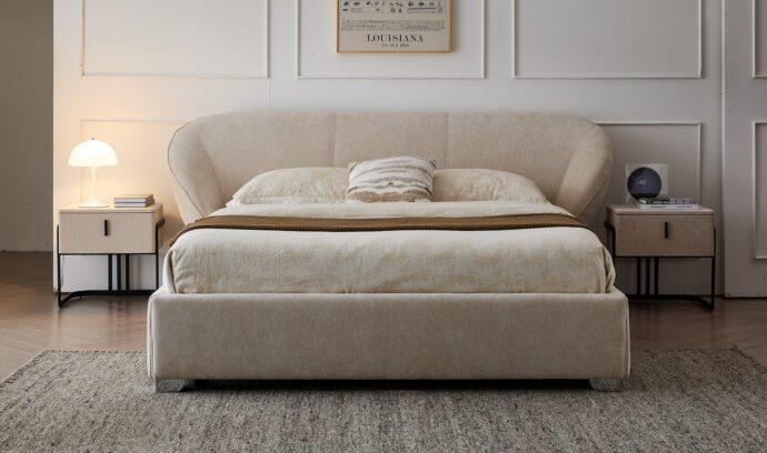 מיטה דגם סקיי - שמנת + מזרן מתנה