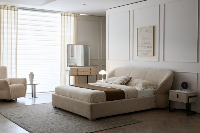 מיטה דגם סקיי - שמנת + מזרן מתנה