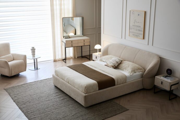 מיטה דגם סקיי - שמנת + מזרן מתנה