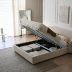 מיטה דגם סקיי - שמנת + מזרן מתנה