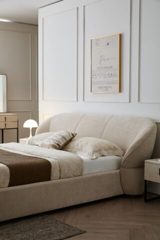 מיטה דגם סקיי - שמנת + מזרן מתנה