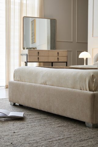 מיטה דגם סקיי - שמנת + מזרן מתנה