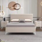 מיטה דגם הילה- שמנת + ארגז מצעים ומזרן מתנה