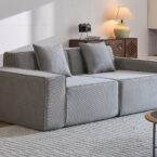 סלון דגם סימבה בגוון אפור 220 ס