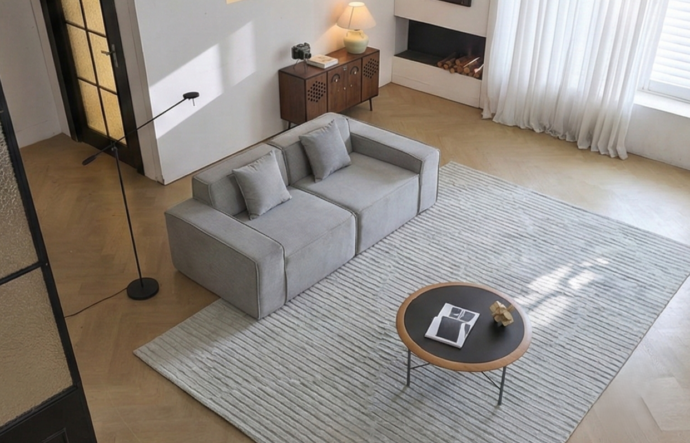 סלון דגם סימבה בגוון אפור 220 ס