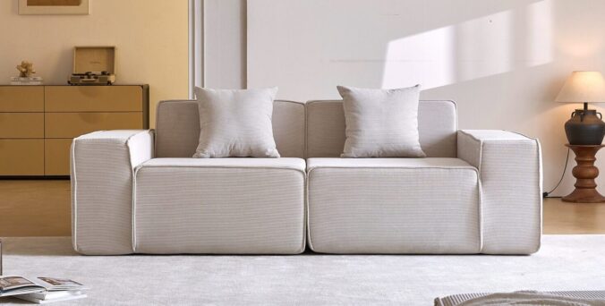 סלון דגם סימבה בגוון שמנת 220 ס