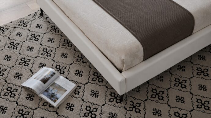 London model bed – white + free mattress