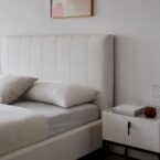 London model bed – white + free mattress
