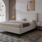 London model bed – white + free mattress