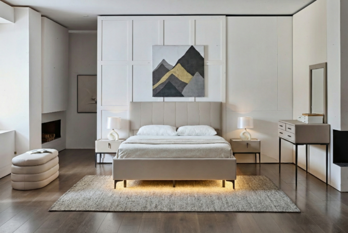 מיטה דגם לונדון – סהרה + ארגז מצעים ומזרן מתנה