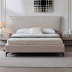 מיטה דגם מדריד – שמנת + מזרן מתנה