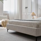 מיטה דגם מדריד – שמנת + מזרן מתנה