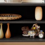 מזנון דגם רטרו בגוון שחור