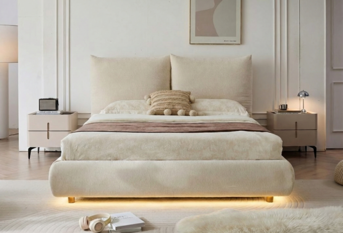 מיטה דגם נועה - שמנת + מזרן מתנה