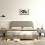 מיטה דגם סימפל - אפור + מזרן מתנה