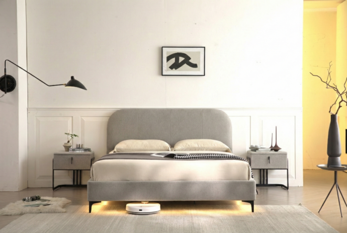 מיטה דגם סימפל - אפור + מזרן מתנה