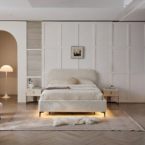 מיטה דגם סימפל - שמנת + ארגז מצעים ומזרן מתנה