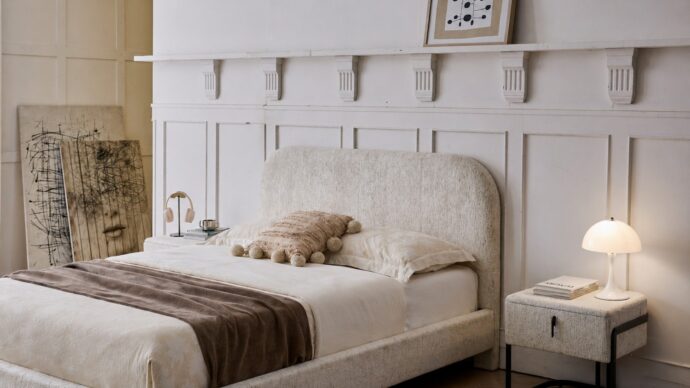 מיטה דגם סימפל - שמנת + מזרן מתנה