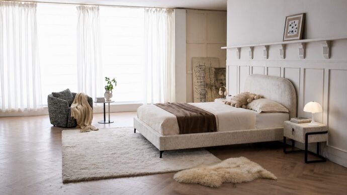 מיטה דגם סימפל - שמנת + מזרן מתנה