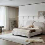 מיטה דגם רוני - שמנת בוקלה + מזרן במתנה