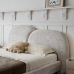 מיטה דגם רוני - שמנת בוקלה + מזרן במתנה