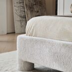 מיטה דגם רוני - שמנת בוקלה + מזרן במתנה