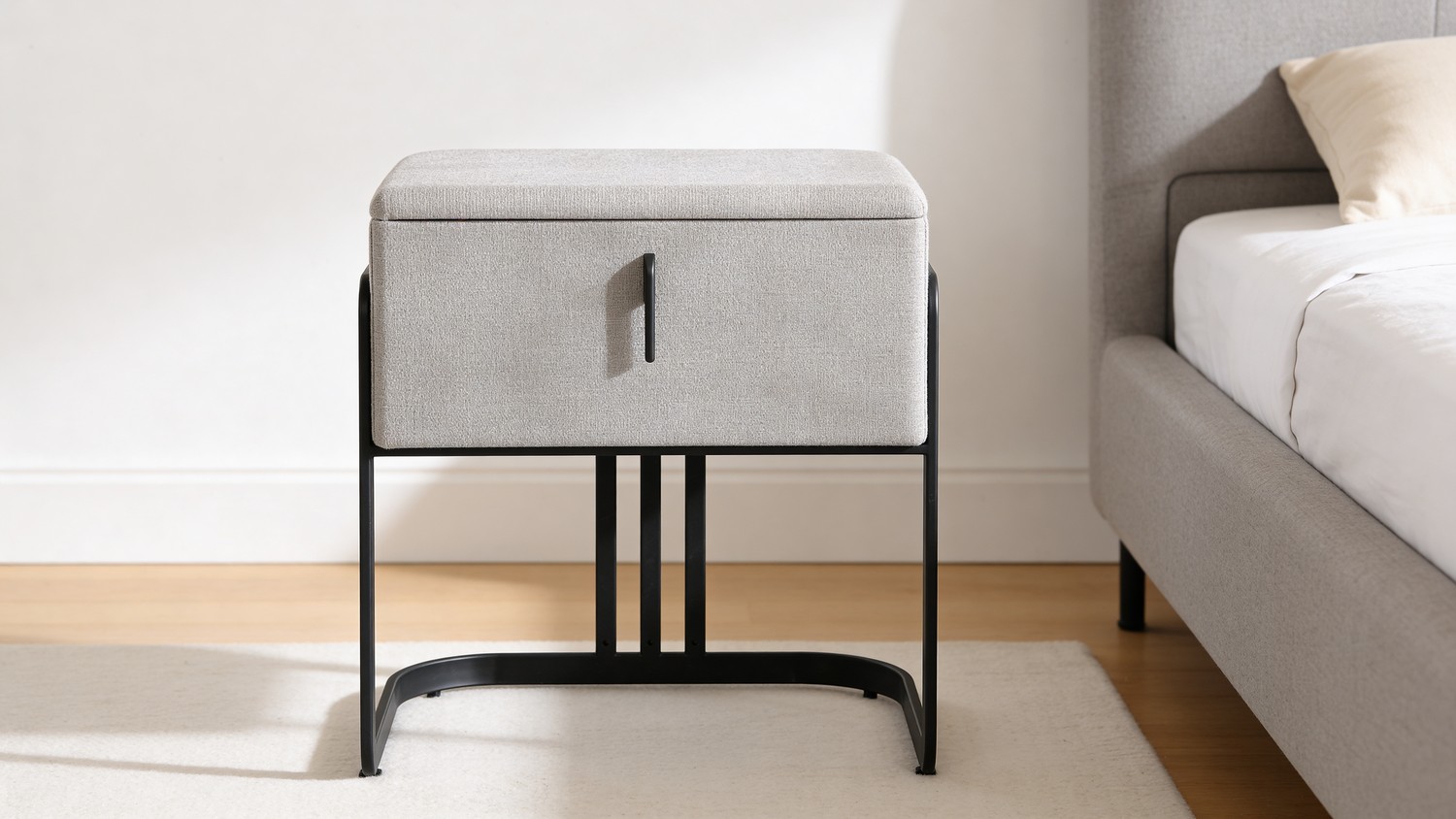 שידה דגם סימפל - אפור