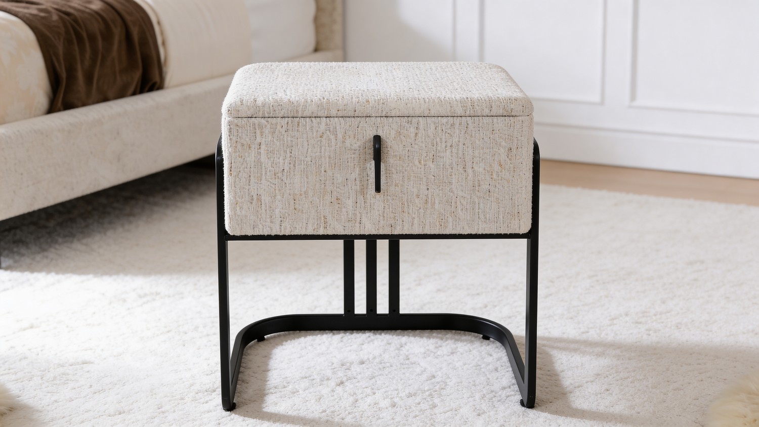 שידה דגם סימפל- שמנת