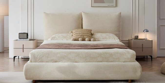 מיטה דגם נועה - שמנת + מזרן מתנה