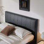 מיטה דגם לונדון – שחור + ארגז מצעים ומזרן מתנה