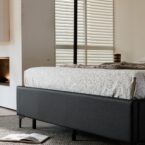 מיטה דגם לונדון – שחור + ארגז מצעים ומזרן מתנה