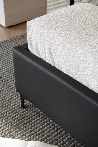 מיטה דגם לונדון – שחור + ארגז מצעים ומזרן מתנה