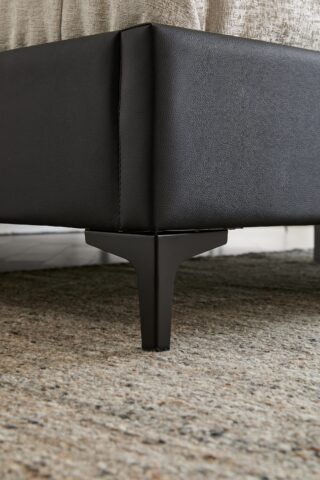 מיטה דגם לונדון – שחור + מזרן מתנה