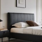 מיטה דגם לונדון – שחור + מזרן מתנה