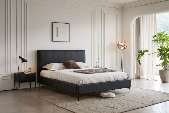 מיטה דגם לונדון – שחור + מזרן מתנה