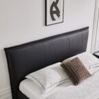 מיטה דגם מדריד – שחור + ארגז מצעים ומזרן מתנה