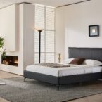 מיטה דגם מדריד – שחור + מזרן מתנה