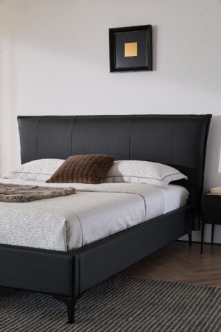 מיטה דגם מדריד – שחור + מזרן מתנה
