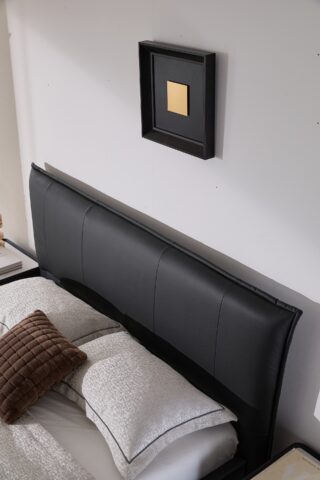 מיטה דגם מדריד – שחור + מזרן מתנה