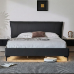 מיטה דגם מדריד – שחור + מזרן מתנה