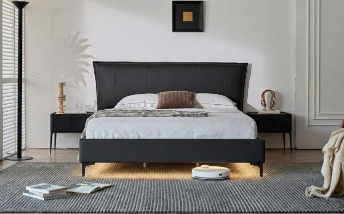 מיטה דגם מדריד – שחור + מזרן מתנה