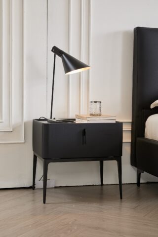 מיטה דגם לונדון – שחור + מזרן מתנה