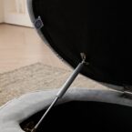 הדום מדריד בגוון אפור בד קטיפה