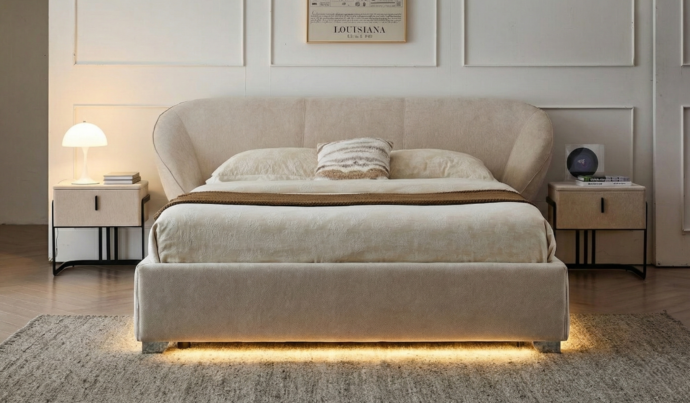 מיטה דגם סקיי - שמנת + מזרן מתנה