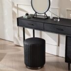 קומודה ומראה דגם רוז שחור