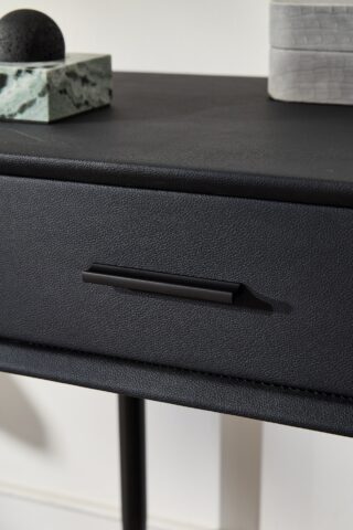 קומודה ומראה דגם רוז שחור