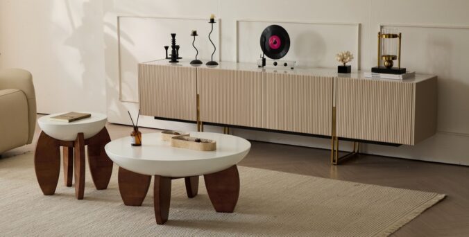 מזנון דגם רומא בגוון אבן